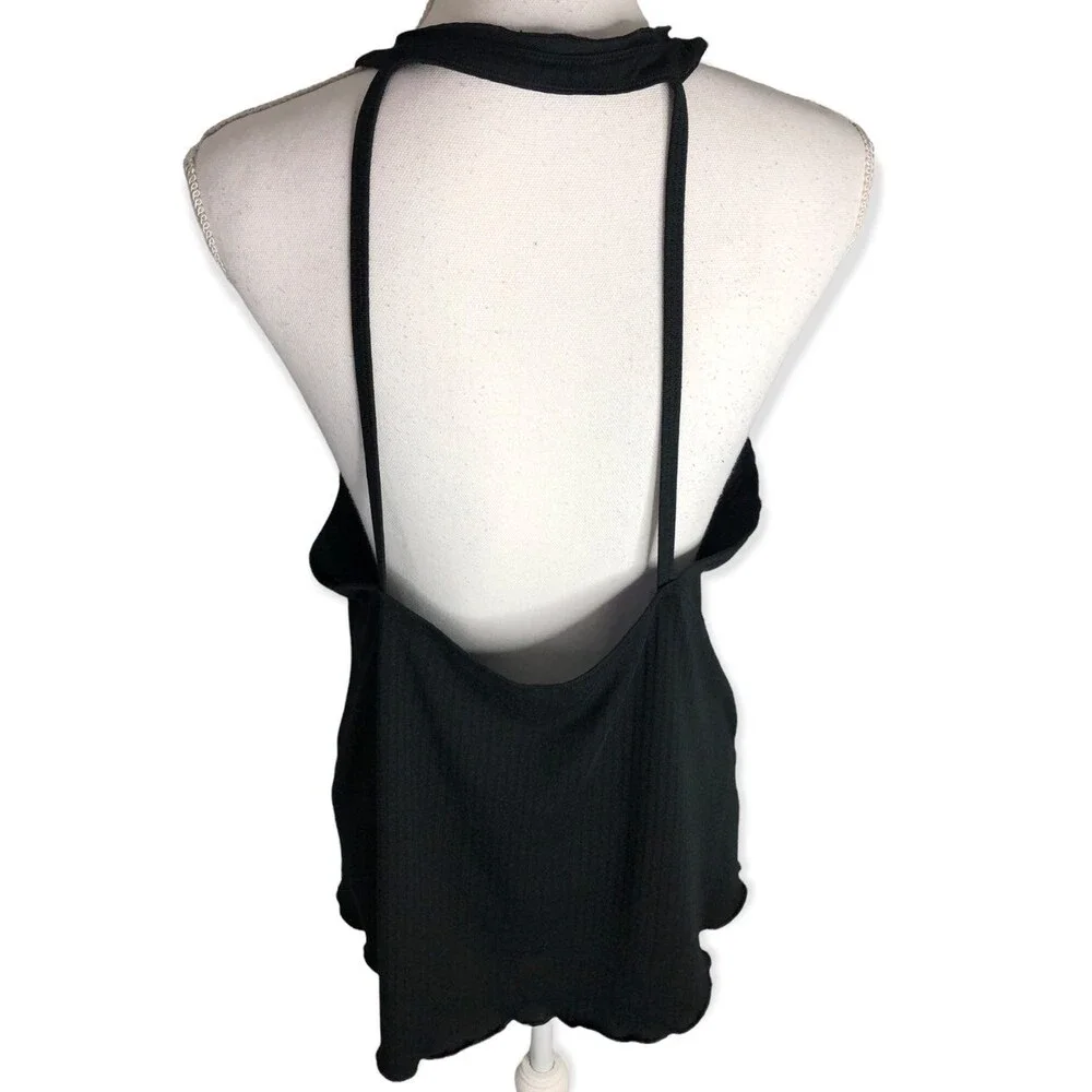Nike Yoga Core Collection Black Ribbed Tank Top